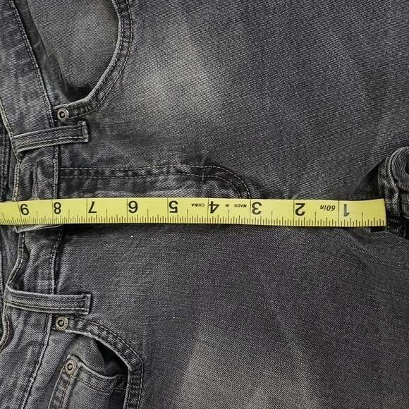 Wrangler Straight Fit Flex Faded Black Grey Jeans 29x29 GUC - Picture 4 of 13